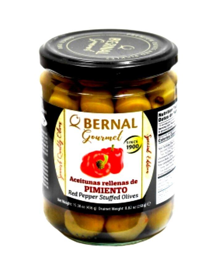 Оливки Бернал BERNAL фаршировані смаженим перцем