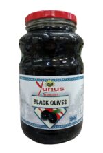 Маслини Юнус YUNUS Black Olives гіганти з кісточкою, 2.6 кг