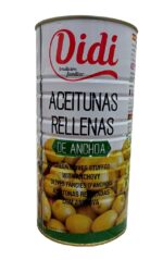 Оливки Діді Didi Aceitunas Rellenas de Anchoa фаршировані анчоусами, 1460 г