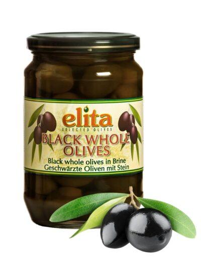 Маслини Еліта ELITA Black Olives з кісточкою