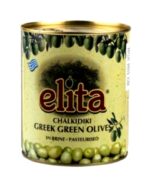Оливки Еліта ELITA Chalkidiki Greek Green Olives in Brine з кісточкою, 820 г
