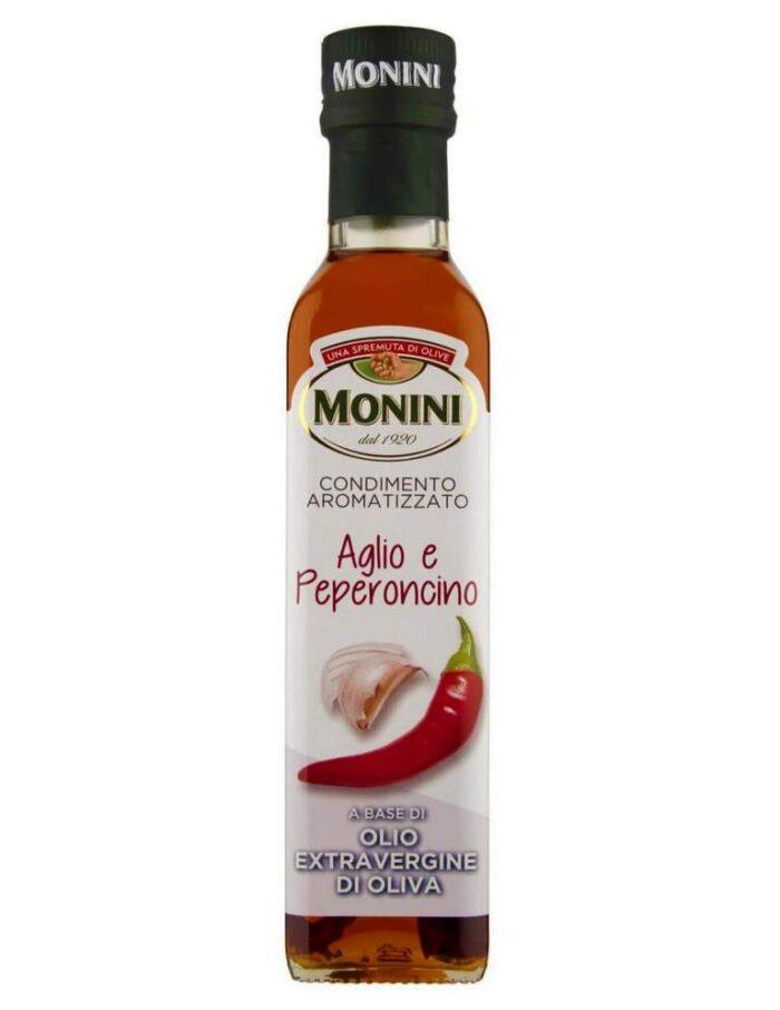 Оливкова олія Моніні MONINI з часником та перцем