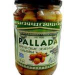 Оливки Паллада РALLADA Грецькі фаршировані мигдалем, 720 г