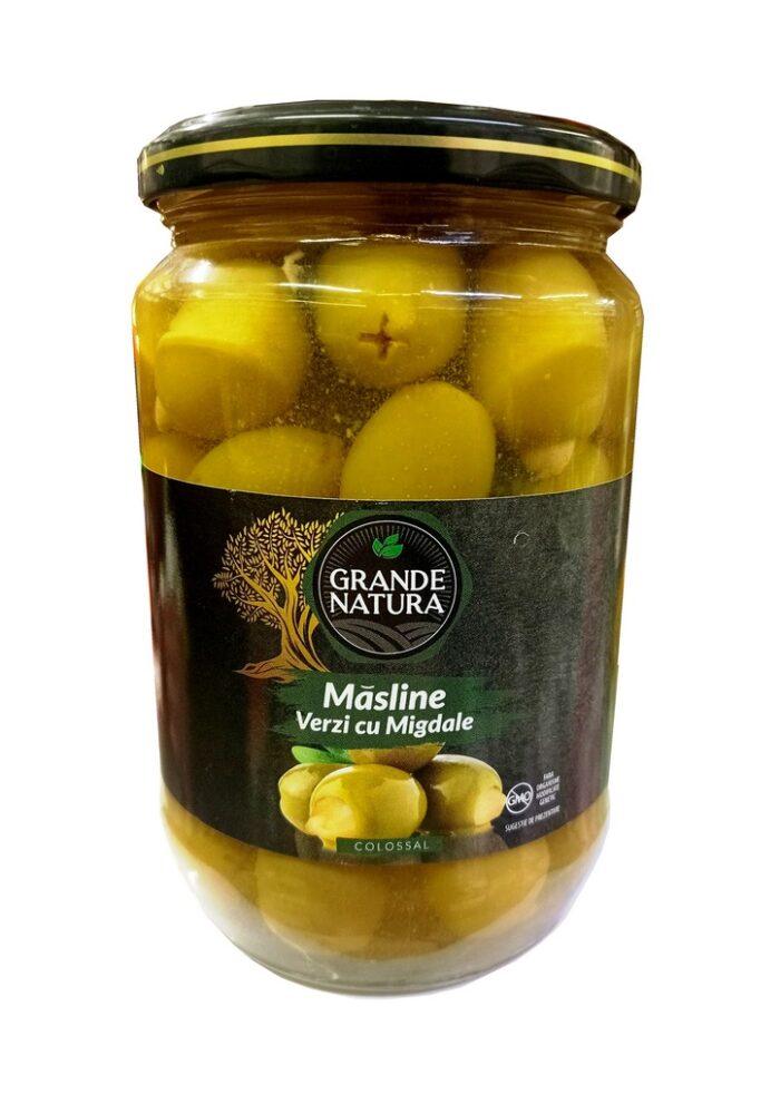 Оливки Гранде GRANDE NATURA фаршировані мигдалем