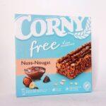 Злакові батончики CORNY Free Nuss-Nougat без цукру, 120 г