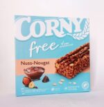 Батончики CORNY Free Nuss-Nougat, злакові БЕЗ ЦУКРУ, 120 г