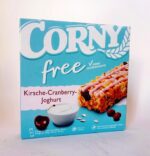 Батончики CORNY Free Kirsche-Cranberry-Joghurt, злакові БЕЗ ЦУКРУ, 120 г