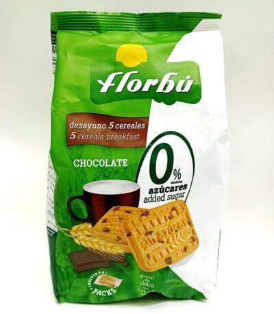 Печиво Florbu Chocolate, Без цукру, 340 г.