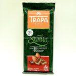 Шоколад TRAPA екстрачорний 80% на Стевії, Без цукру та глютену, 75 г.