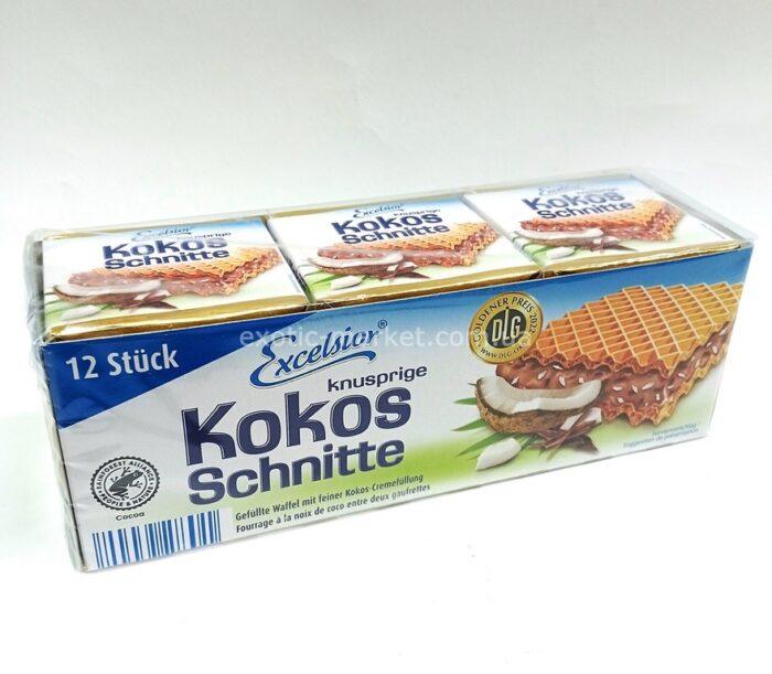 Вафлі Екселсіор Excelsior Kokos Schnitte з кокосом
