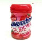 Жувальна гумка Mentos Pure Fresh Полуниця (30 шт). Без цукру.