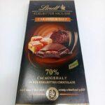 Шоколад Lindt Caramel & Salz 70% чорний з солоною карамеллю, 150 г.