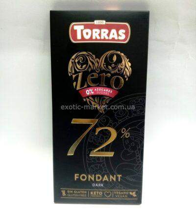 Шоколад Торрас TORRAS 72% екстра чорний без цукру