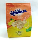 Вафлі Manner Zitrone з лимонним кремом, 400 г.