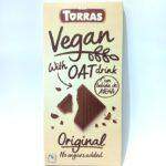Шоколад Торрас Torras чорний з вівсяним молоком без цукру