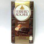 Шоколад Ferrero Rocher чорний з фундуком, 90 г.