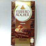 Шоколад Ferrero Rocher молочний з фундуком, 90 г.