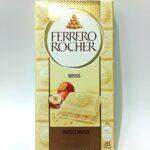 Шоколад Ferrero Rocher білий з фундуком, 90 г.