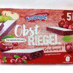 Батончик пастила Knusperone Obst Riegel з журавлиною та вишнею, 150 г.