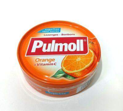 Льодяники Пулмолл Pulmoll апельсин з вітаміном С без цукру