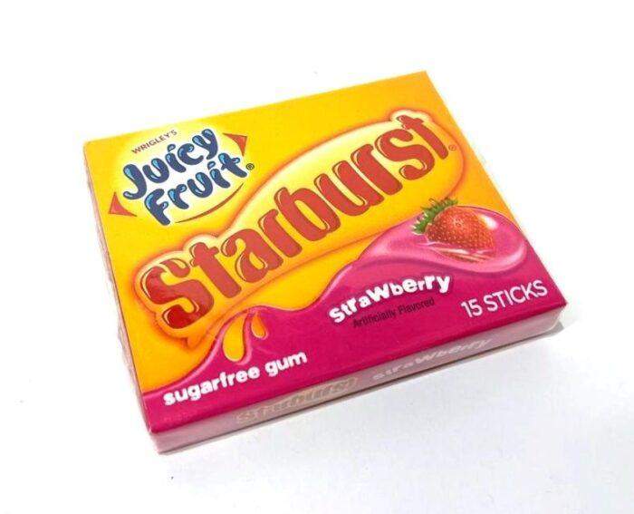 Жувальна гумка Джусі Фрут Juicy Fruit полуниця платівки