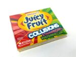 Жувальна гумка Wrigley's Juicy Fruit Collisions Полуниця Кавун, 15 шт.